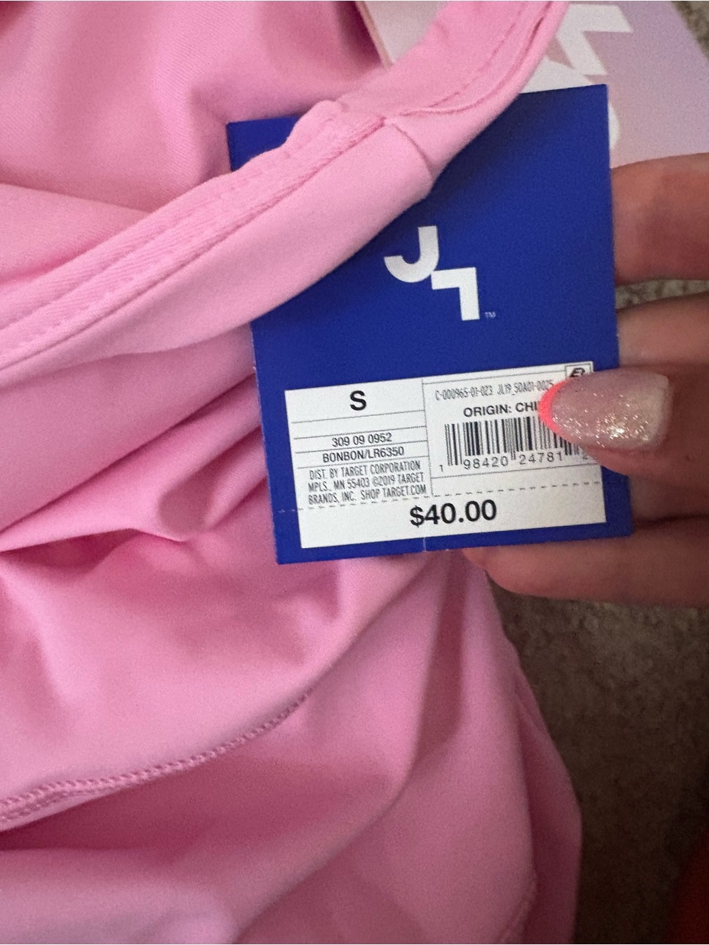 JoyLab Pink Scalloped Sports Bra - Picture 4 of 4